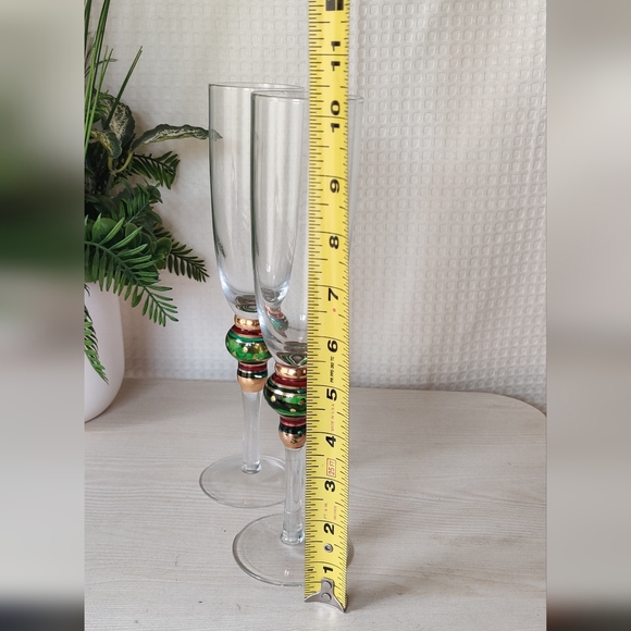 Artland Splendor Collection Set of 2 Champagne flutes Art Glass - Picture 7 of 8